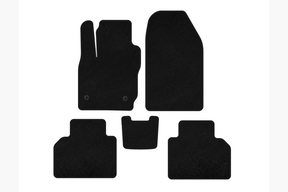 Ford Courier 2014-2023 Alfombrillas de moqueta Classic (Negro) Image