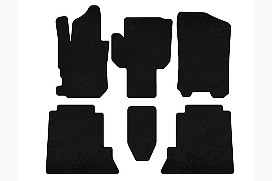 Honda FR-V 2004-2009 Alfombrillas de moqueta Classic (Negro) Image