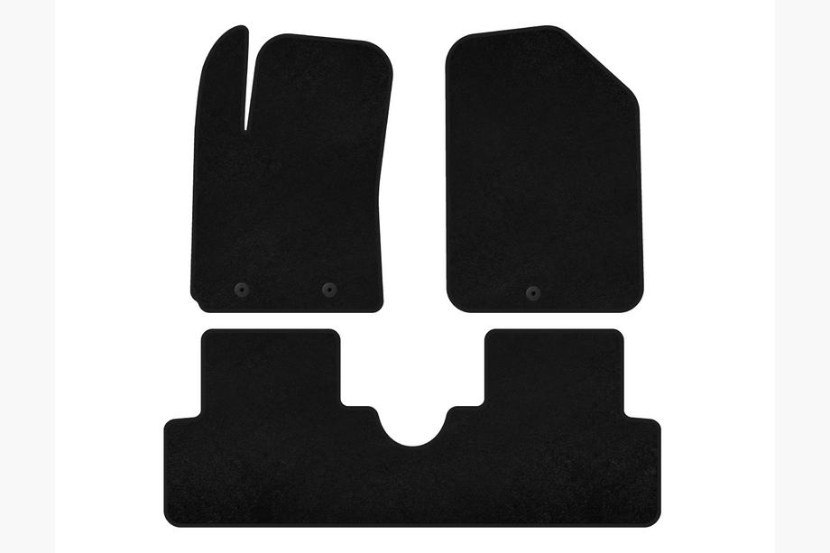 Hyundai I-10 2014-2017 Alfombrillas de moqueta Classic (HB, Negro) Image