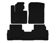 Kia Sorento III UM 2014-2020 Alfombrillas de tela Classic (2 filas, 7 plazas, Negro) foto 1