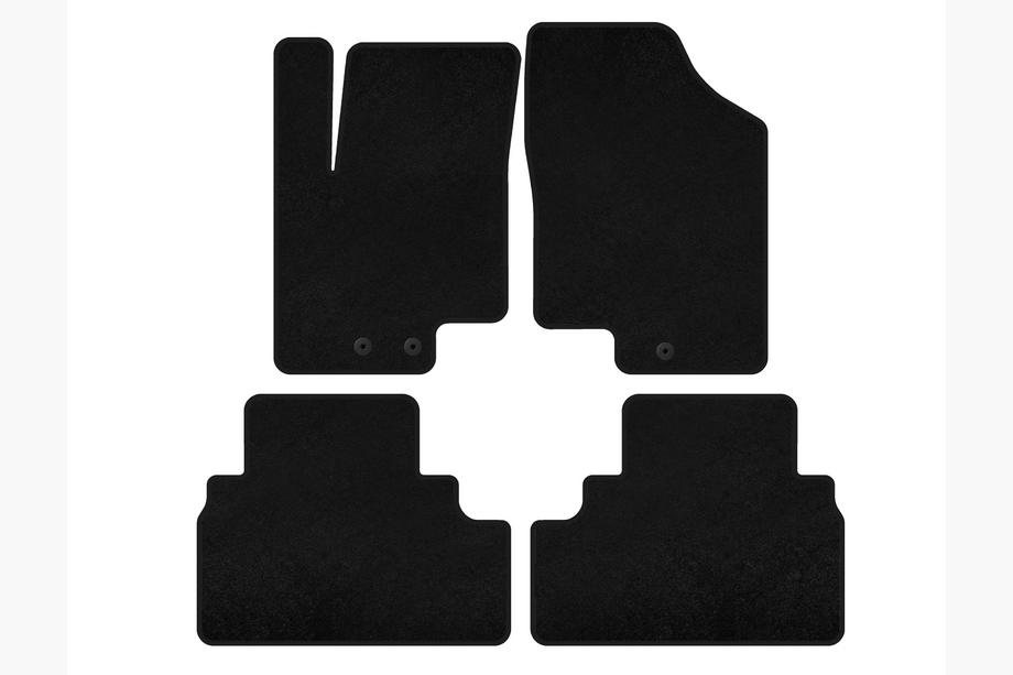 Kia Venga 2010-2019 Alfombrillas de moqueta Classic (negras) Image
