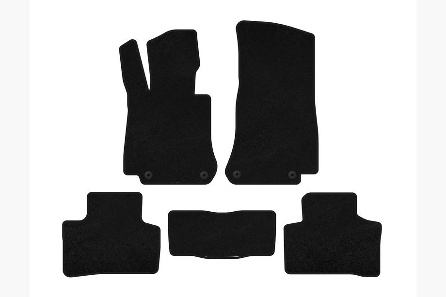 Mercedes EQC 2019-2023 Alfombrillas de moqueta Classic (Negro) Image