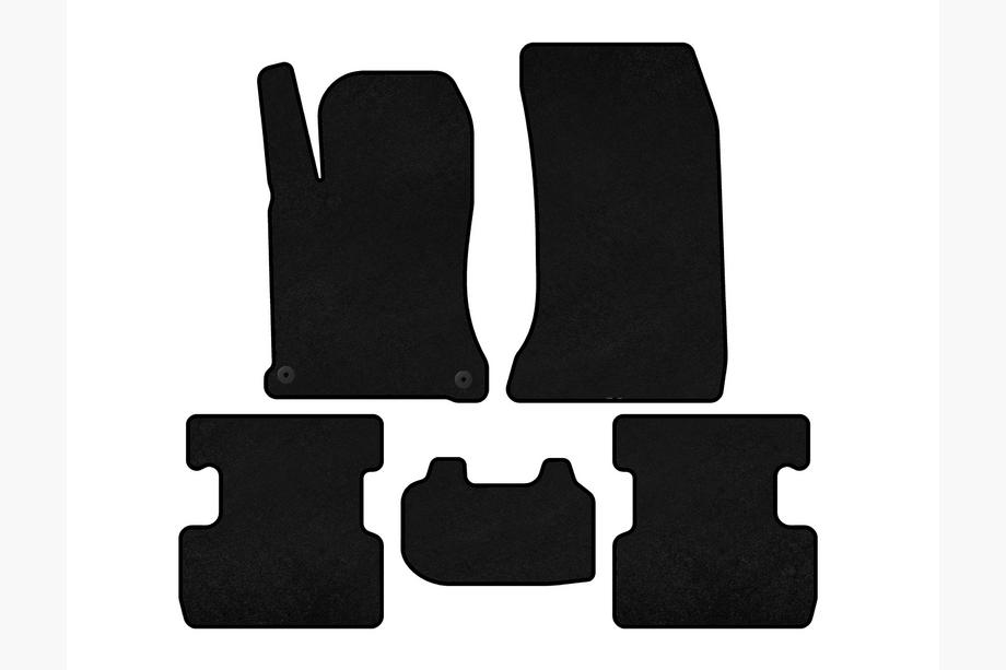 Mercedes GLA X156 2014-2019 Alfombrillas de moqueta Classic (Negro) Image