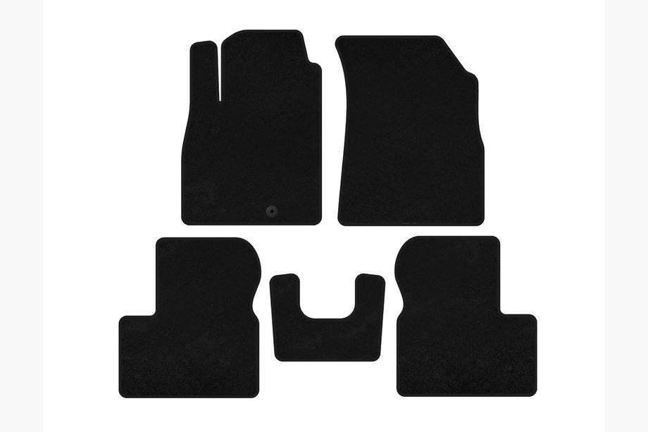 Nissan Micra K13 2011-2016 Alfombrillas de moqueta Classic (negras) Image