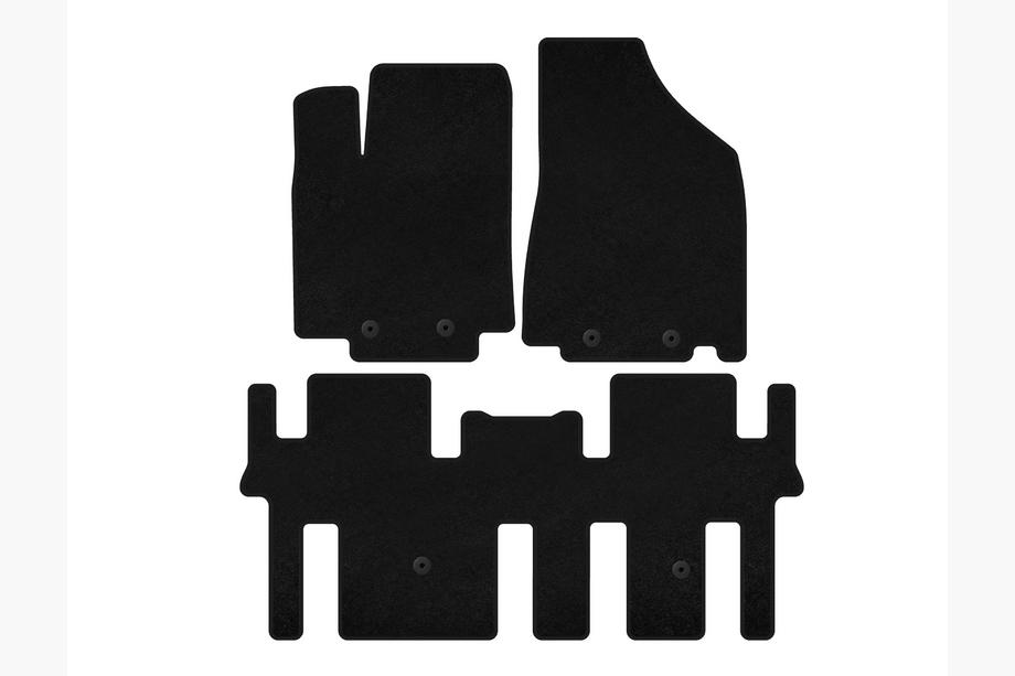 Nissan Pathfinder R52 2012-2021 Alfombrillas de moqueta Classic (2 filas, Negro) Foto 1