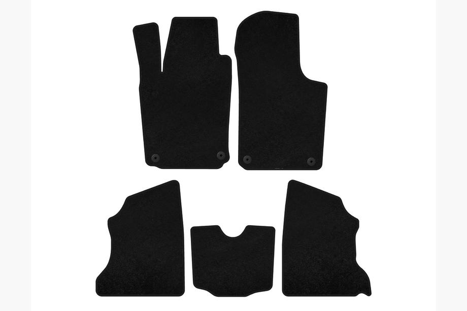 Opel Combo 2002–2012 Alfombrillas de moqueta Classic (Negro) Image