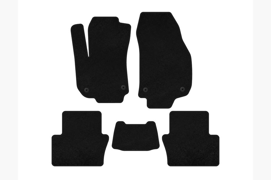 Opel Zafira B 2005–2011 Alfombrillas de moqueta Classic (2 filas, Negro) Image