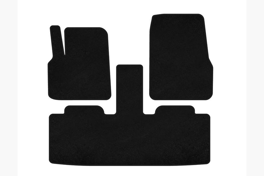 Renault Espace 2002-2014 Alfombrillas de tela Classic (2 filas, 7 plazas, Negro) Image