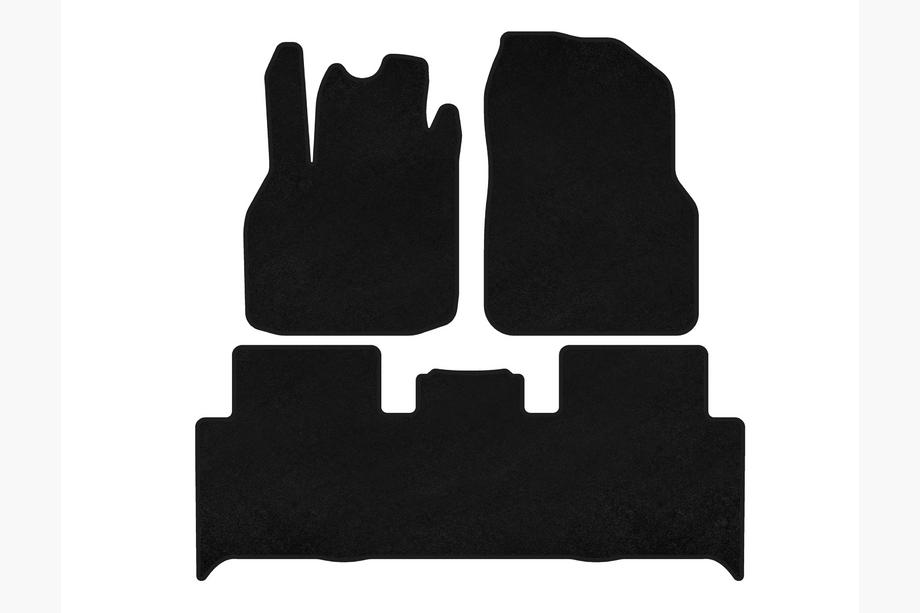 Renault Scenic/Grand 2003-2009 Alfombrillas de moqueta Classic (2 filas, negras) Image