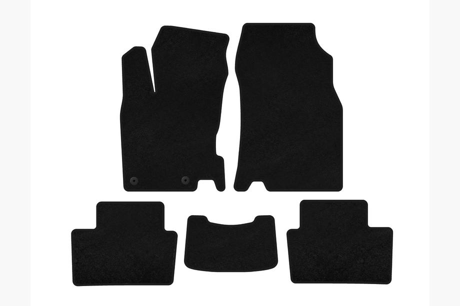 Renault Kadjar 2015-2022 Alfombrillas de moqueta Classic (2015-2018, Negro) Image