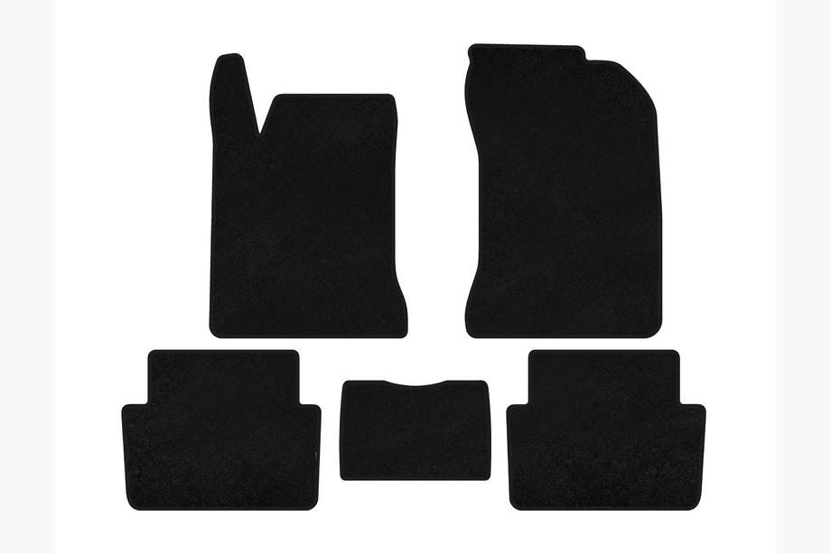 Renault Laguna 2001-2007 Alfombrillas de moqueta Classic (SW, Negro) Image