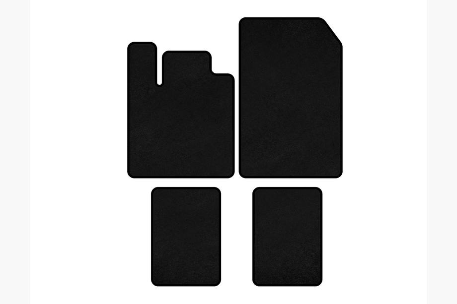 Renault Twingo 2007-2014 Alfombrillas de moqueta Classic (negras) Image