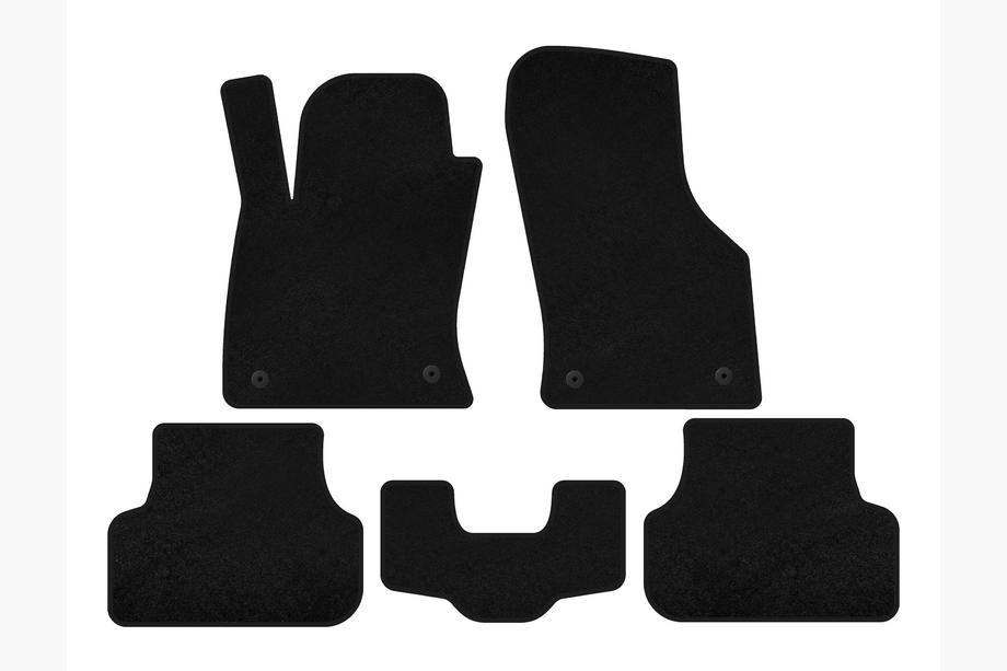 Seat Leon 2013-2020 Alfombrillas de moqueta Classic (2013-2016, SW, Negro) Image