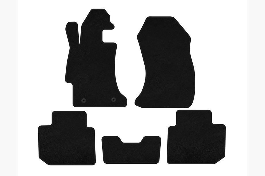 Subaru Impreza 2011-2016 Alfombrillas de moqueta Classic (SD, Negro) Image