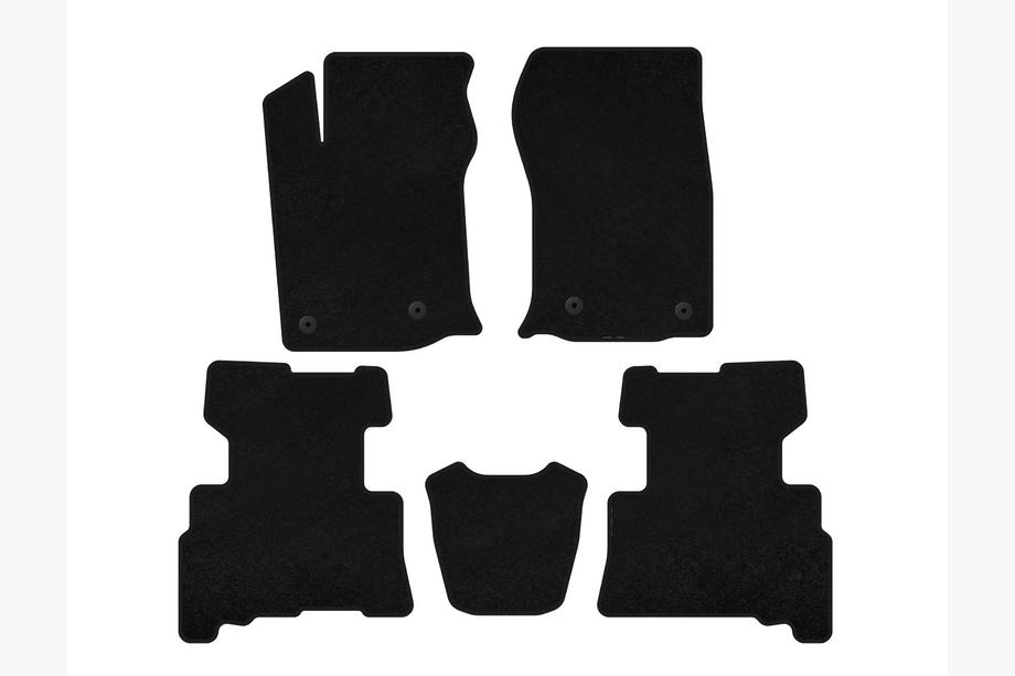 Toyota 4Runner 2009-2024 Alfombrillas de moqueta Classic (2 filas, 2014-2024, 7 plazas, Negro) Image