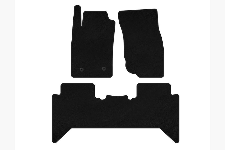 Toyota Hilux 2006-2015 Alfombrillas textiles Classic V2 (negras) Image