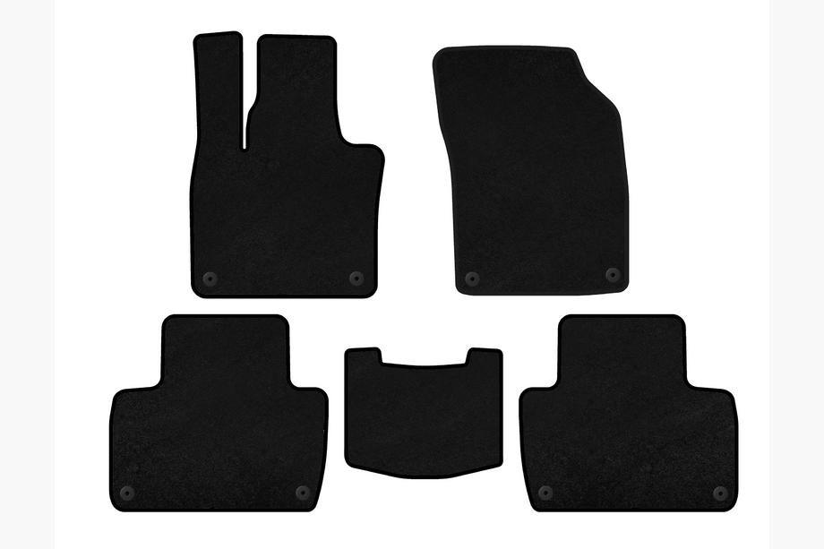 Volvo XC90 2015- Alfombrillas de moqueta Classic (2 filas, Negro) Image