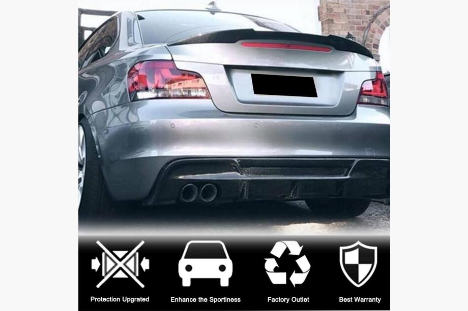 BMW 1 Series E81/E82/E87/E88 2004-2011 Alerón estilo M4 (para E82, carbono) Foto 4
