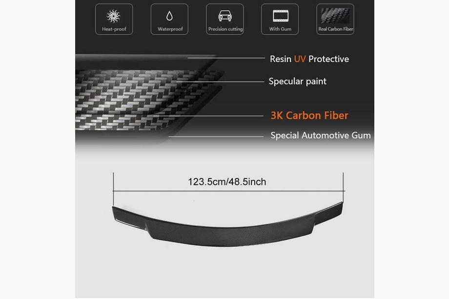 BMW 2 Series F22/F23 2014-2021 Alerón V3 (para F22, Carbono) Foto 5