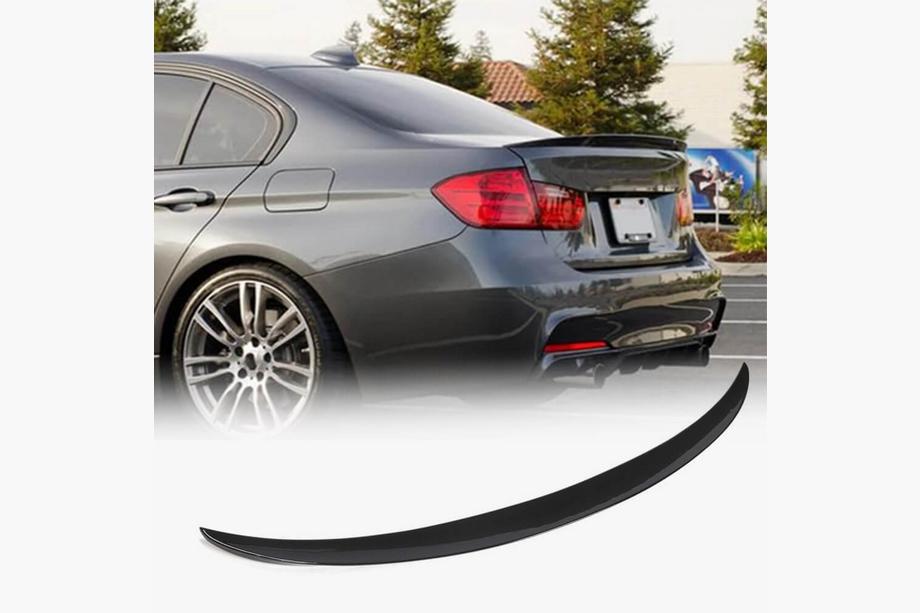BMW 3 Series F30/F31 2012-2019 Alerón de maletero Negro Brillante ABS (SD) Foto 1