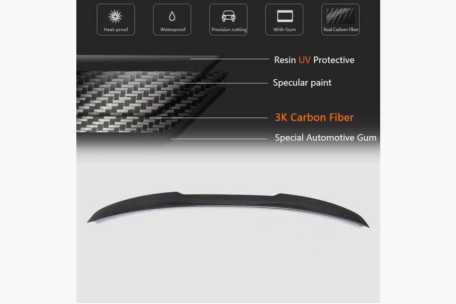 BMW 3 Series F30/F31 2012-2019 Alerón de maletero FRP V11 (SD) Foto 7