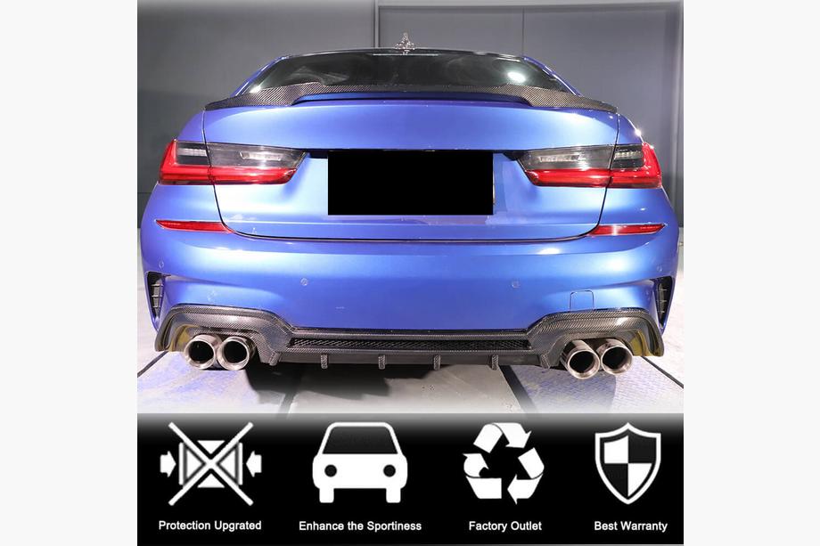 BMW 3 Series G20/G21 2018- Alerón M4-Style V1 (para G20/G80, Carbono) Foto 2