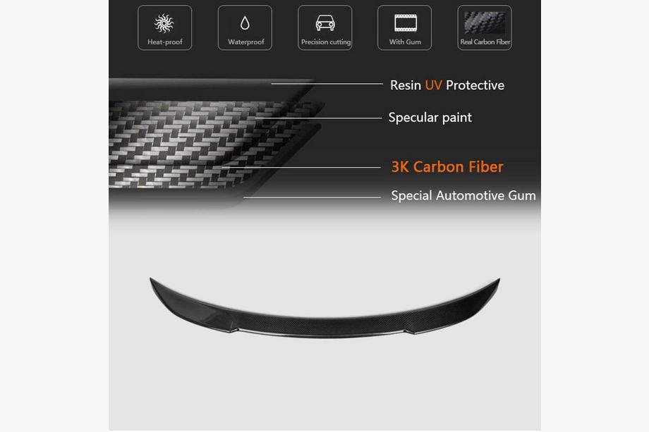 BMW 4 Series F32/F33/F36 2012-2020 Alerón CS-Style (para F32, Carbono) Foto 5
