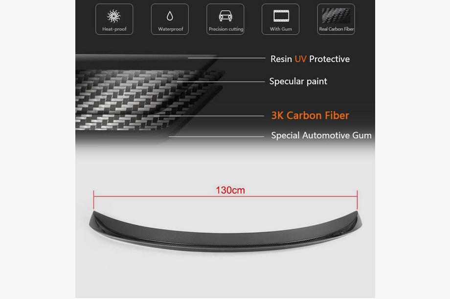 BMW 5 Series F07 2009–2017 Spoiler (2009-2013, Carbono) Foto 5