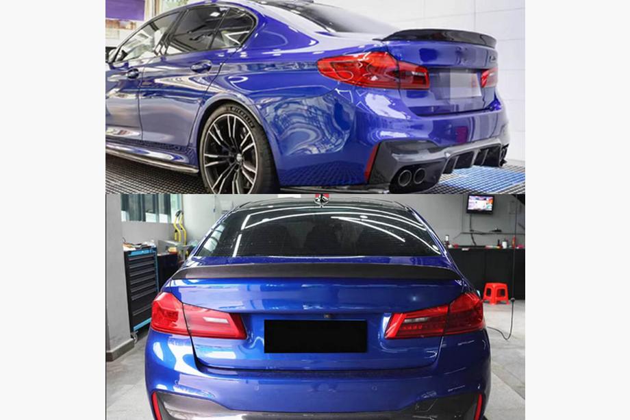 BMW Serie 5 G30/G31 2017–2023 Alerón V1 (para G30/F90, Carbono) Foto 3
