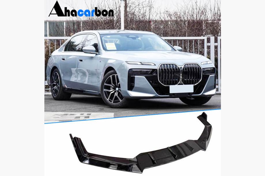 BMW 7 Series G70/G71 2022- Alerón Trasero de Maletero Negro Brillante ABS (Juego de 3 piezas) Image