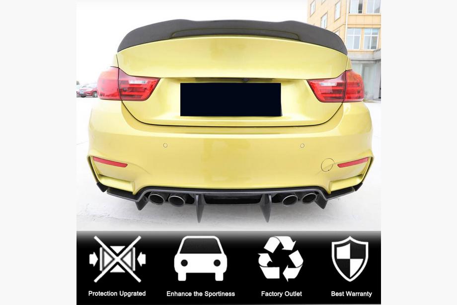 BMW 4 Series F32/F33/F36 2012-2020 Alerón de maletero Carbono V7 (para F82) Foto 2