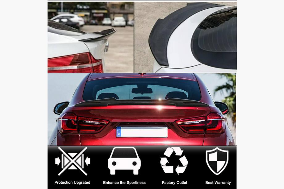 BMW X6 F16 2014-2019 Alerón de maletero Carbono V2 Foto 2