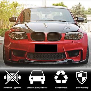 Lip delantero V2 para 1M E82 Carbono BMW 1 Series E81/E82/E87/E88 2004-2011 foto 2
