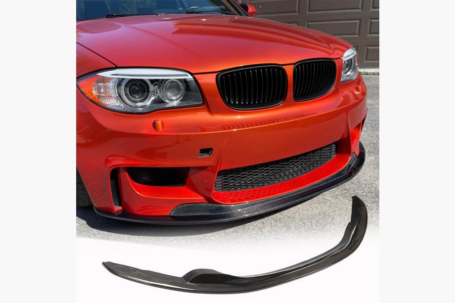 BMW 1 Series E81/E82/E87/E88 2004-2011 Lip delantero V1 para 1M E82, Carbono Image