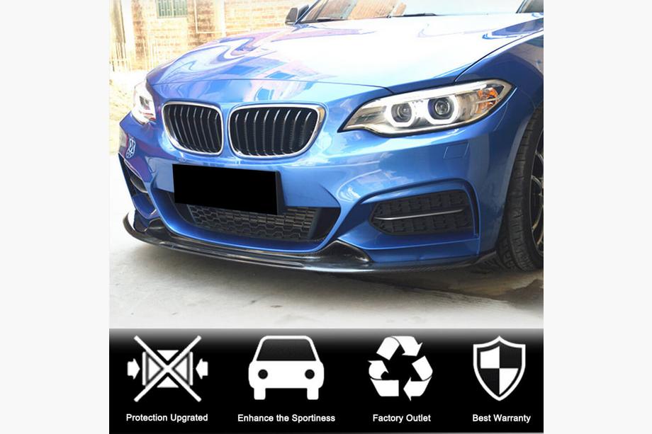 BMW 2 Series F22/F23 2014-2021 Labio de Parachoques Delantero V1 para F22/F23 M-Sport, Carbono Foto 2