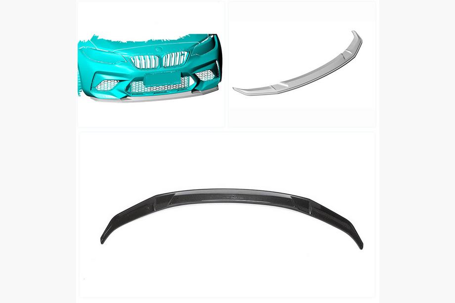 BMW 2 Series F22/F23 2014-2021 Lip delantero V1 para F87 M2 Competition, Carbono Foto 2