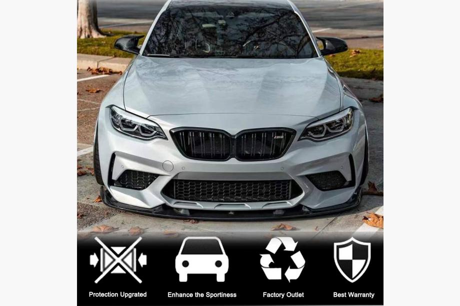 BMW 2 Series F22/F23 2014-2021 Splitter delantero Lip V7 para F87 M2 Competition, Carbono Foto 4