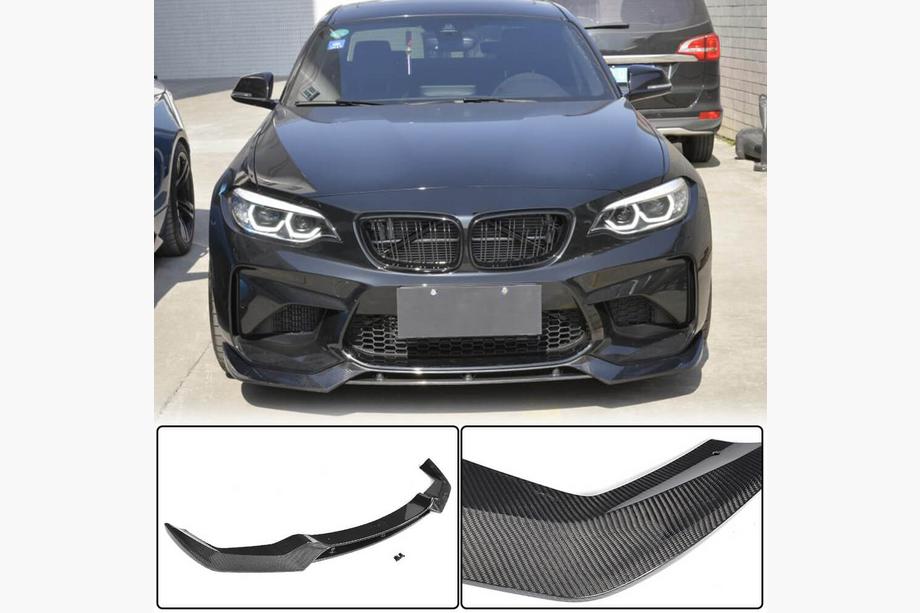 BMW 2 Series F22/F23 2014-2021 Lip delantero V2 para F87 M2, Carbono Foto 1