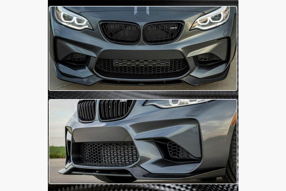 BMW 2 Series F22/F23 2014-2021 Labio de Parachoques Delantero Carbono V6 (para F87) Foto 6