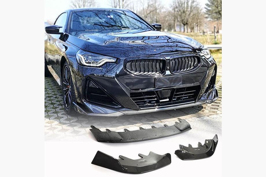 BMW 2 Series G42 2021- Lip delantero parachoques (para M-Sport, Carbono) Foto 1