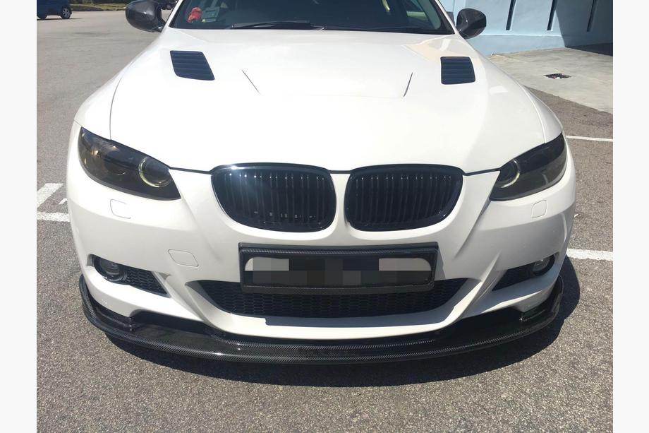 BMW 3 Series E92/E93 2006–2013 Labio de Parachoques Delantero Hamman-Style V2 (para M3, Carbono) Foto 2