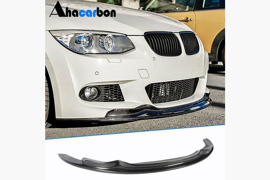 BMW 3 Series E90/E91 2005-2011 Labio de Parachoques Delantero FRP V2 (2010-2012 M-Sport) Foto 1