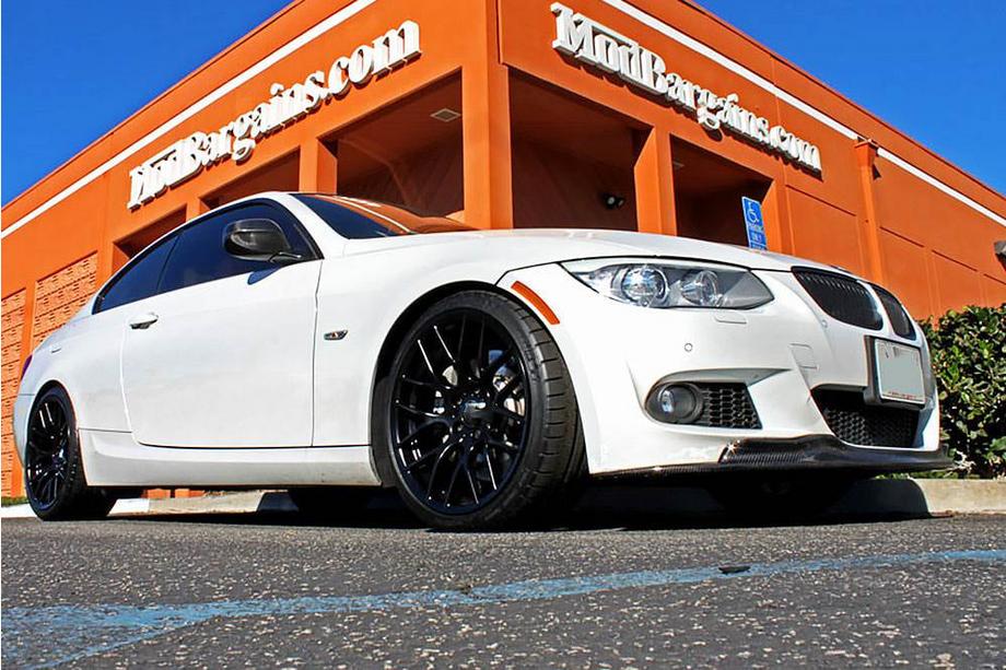 BMW 3 Series E90/E91 2005-2011 Labio de Parachoques Delantero FRP V2 (2010-2012 M-Sport) Foto 4