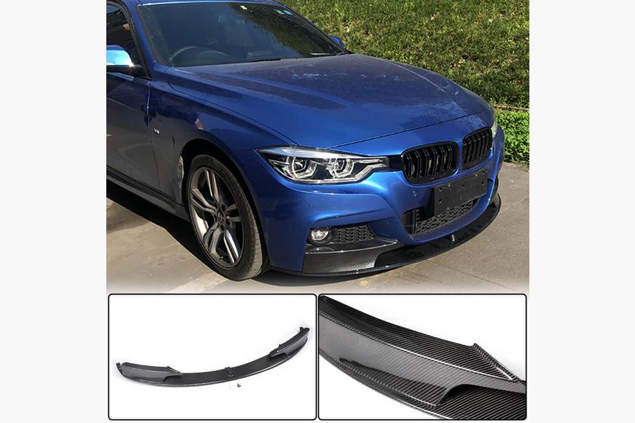 BMW 3 Series F30/F31 2012-2019 Lip delantero MP-Style para F30 M-Sport, Carbono Foto 1