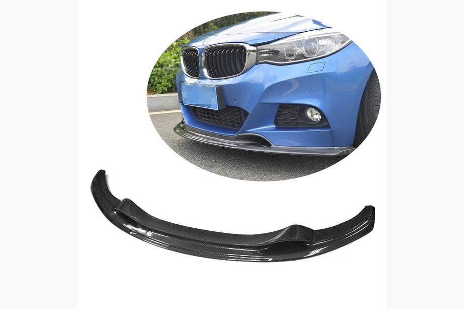 BMW 3 Series F34 2013–2020 Labio de Parachoques Delantero V-Style (para F34 M-Sport, Carbono) Foto 1