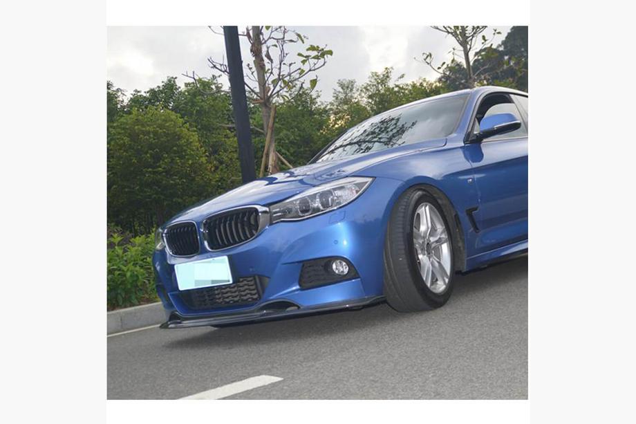 BMW 3 Series F34 2013–2020 Labio de Parachoques Delantero V-Style (para F34 M-Sport, Carbono) Foto 3