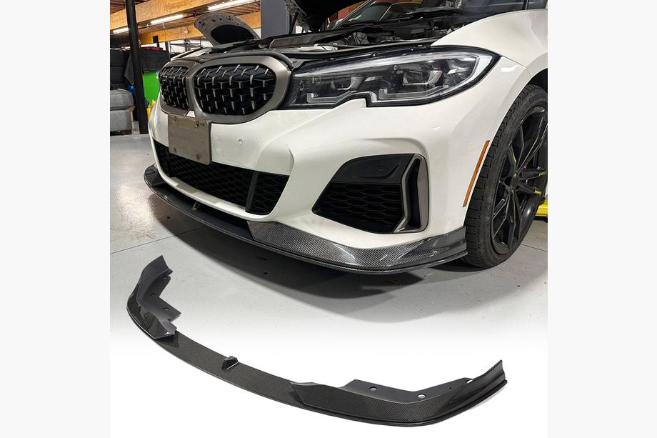 BMW 3 Series G20/G21 2018- Labio Paragolpes Delantero AC-Style (para M-Sport 2018-2022, Carbono) Foto 1