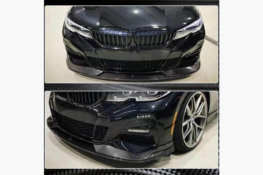 BMW 3 Series G20/G21 2018- Labio Paragolpes Delantero AC-Style (para M-Sport 2018-2022, Carbono) Foto 2