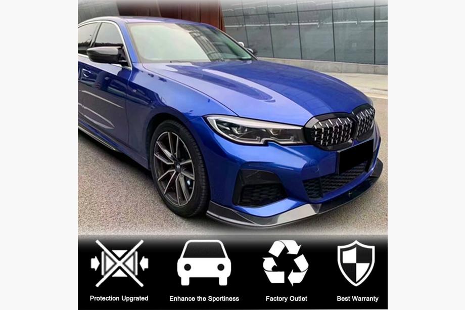 BMW 3 Series G20/G21 2018- Labio Paragolpes Delantero AC-Style (para M-Sport 2018-2022, Carbono) Foto 4
