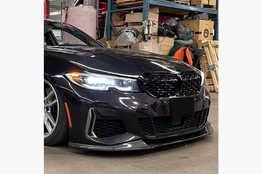 BMW 3 Series G20/G21 2018- Labio de Parachoques Delantero FRP V6 (2019-2022 M-Sport) Foto 2